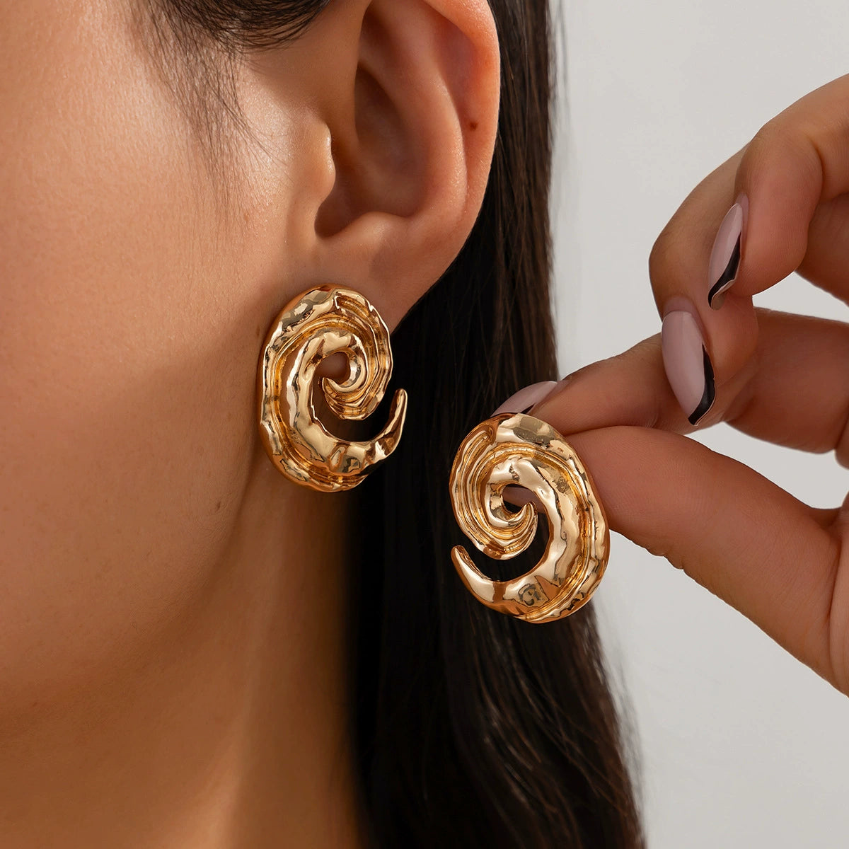 Avelina Twisted Shell Earrings - 04 Gold [A7806ONA]