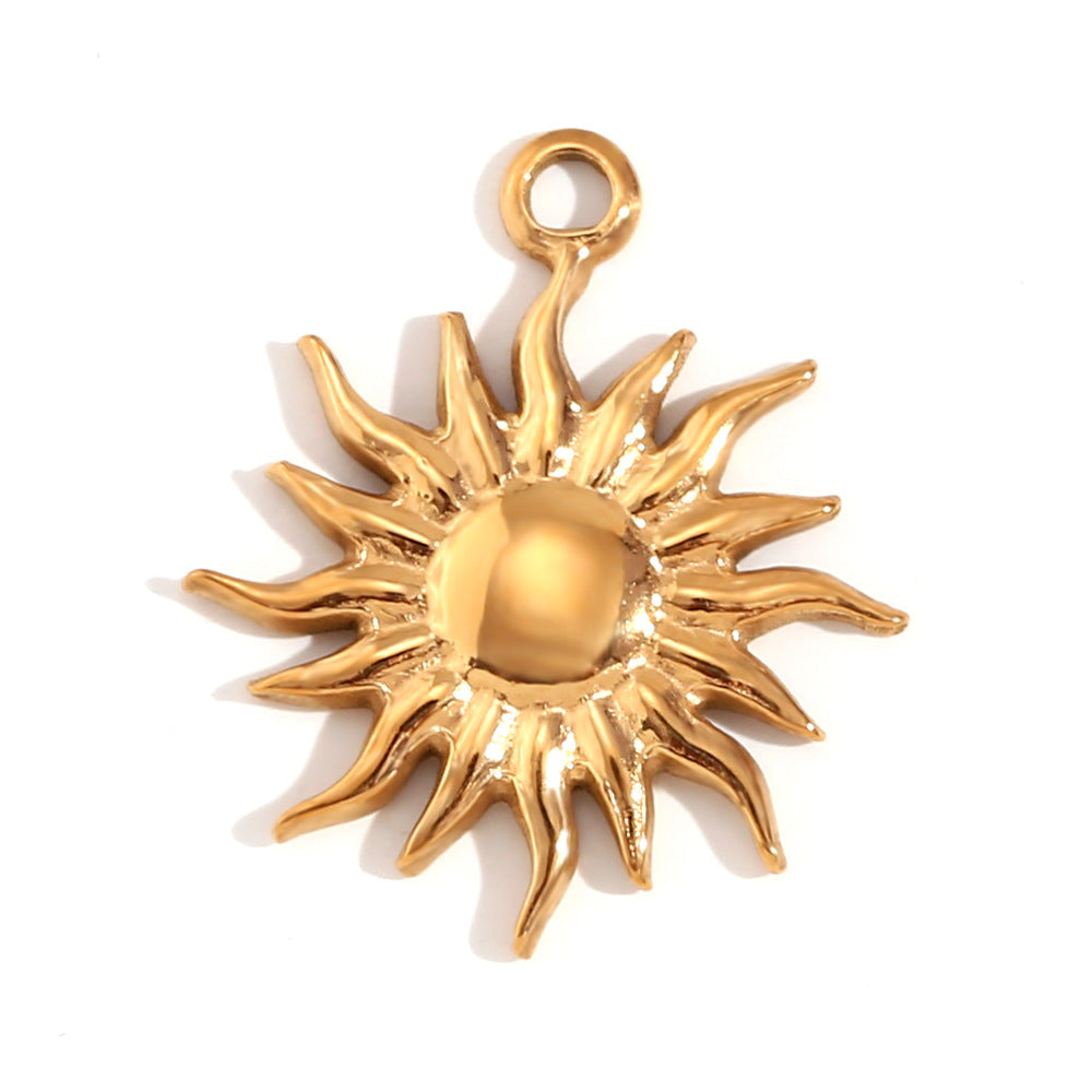 Kalayah Geometric Celestial Charms - Burning Sun Pendant [6H1ZEMSM]