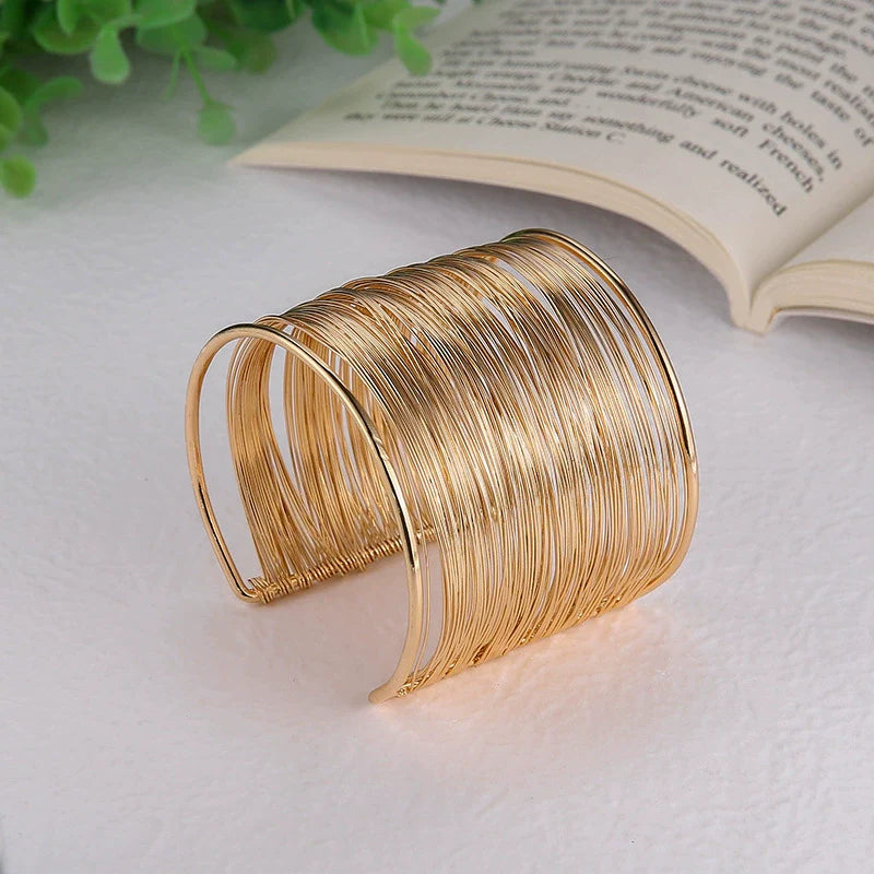 Vanity Layered Punk Cuff - Silver-tone