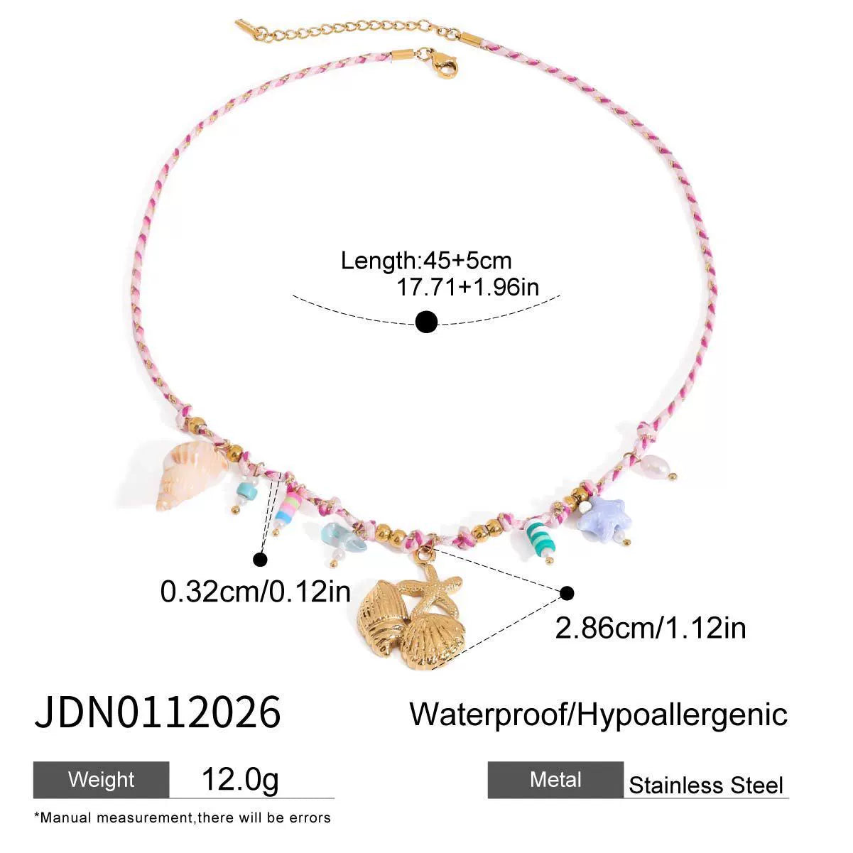 Xitlali Layered Braided Chain Necklace - JDN0112026 [OHWPZ6ES]