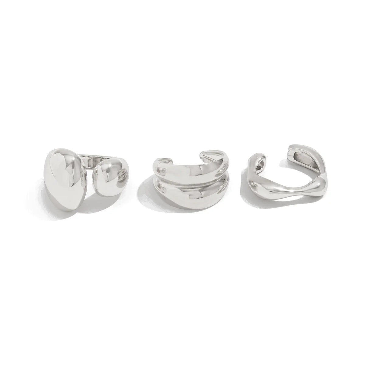 Markayla Waterdrop Ring Set - Silver 3-Piece Set