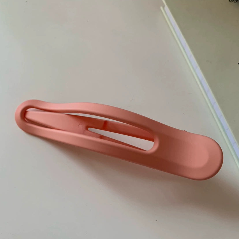 Ronni Frosted Fabric Claw Clip - Pink [SWYP0ZJ6]
