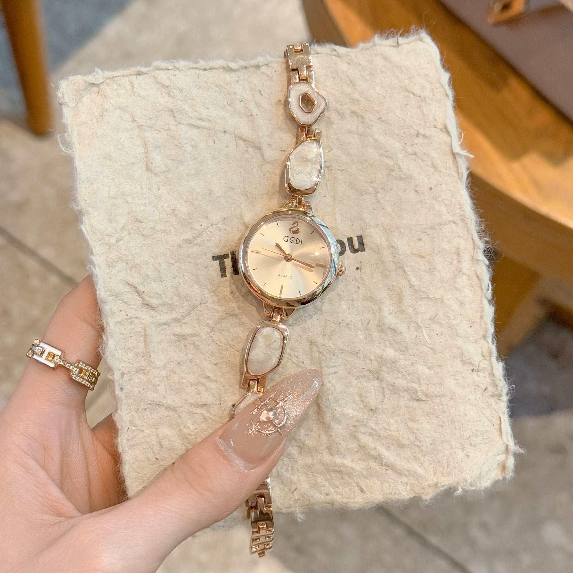 Raeleigh Dainty Chain Watch - Small Swan Milk Tea [GPDZAUH1]