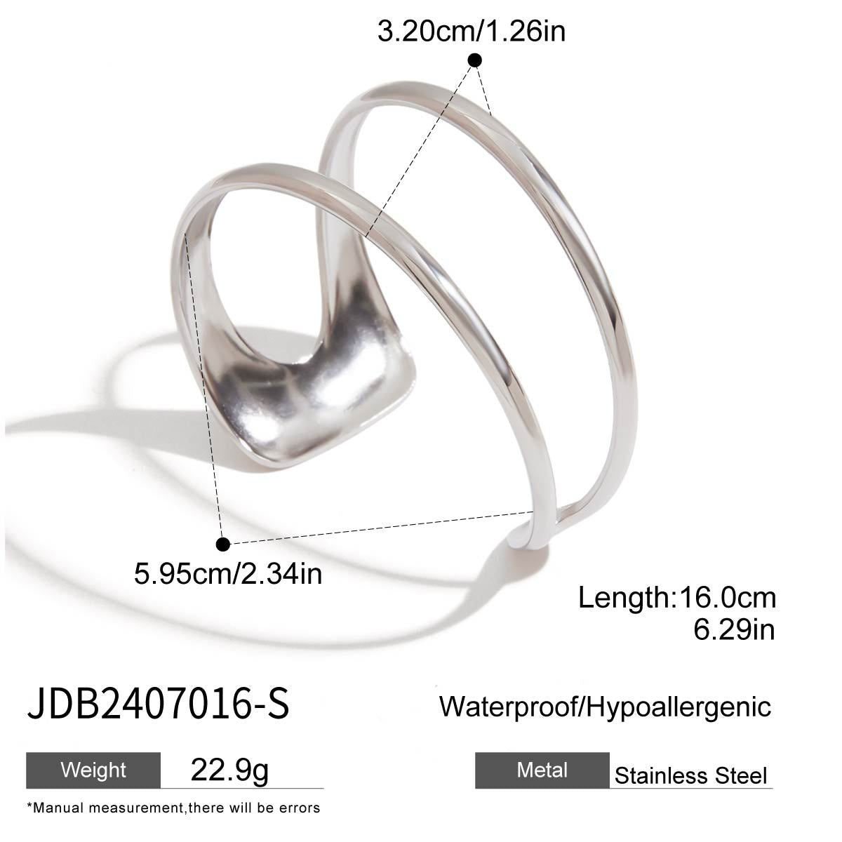 Rosetta Geometric Cuff Bracelet - JDB2407016-S [LJ6XZVZ1]