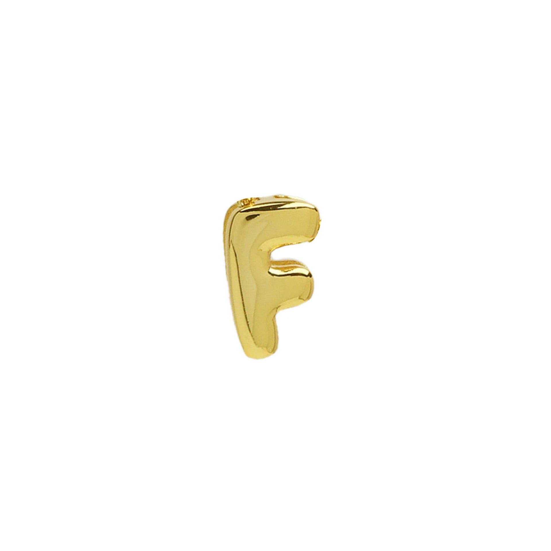 Rina Bubble Initial Charm - Gold F (Charm) [XNBILKXB]
