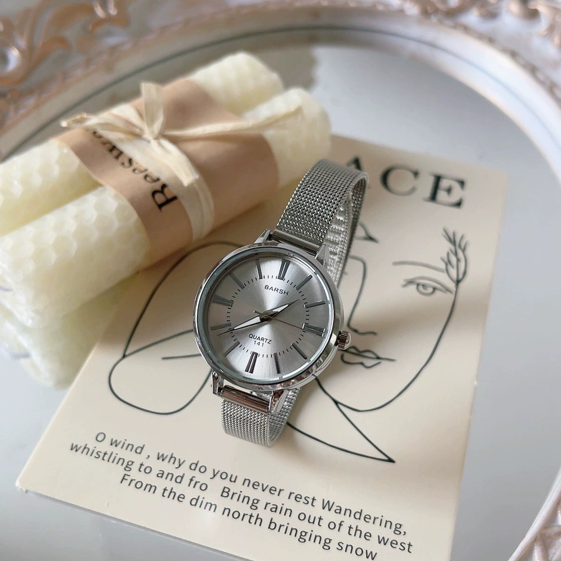 Zyanna Steel Quartz Watch - White [QQHN4IJZ]
