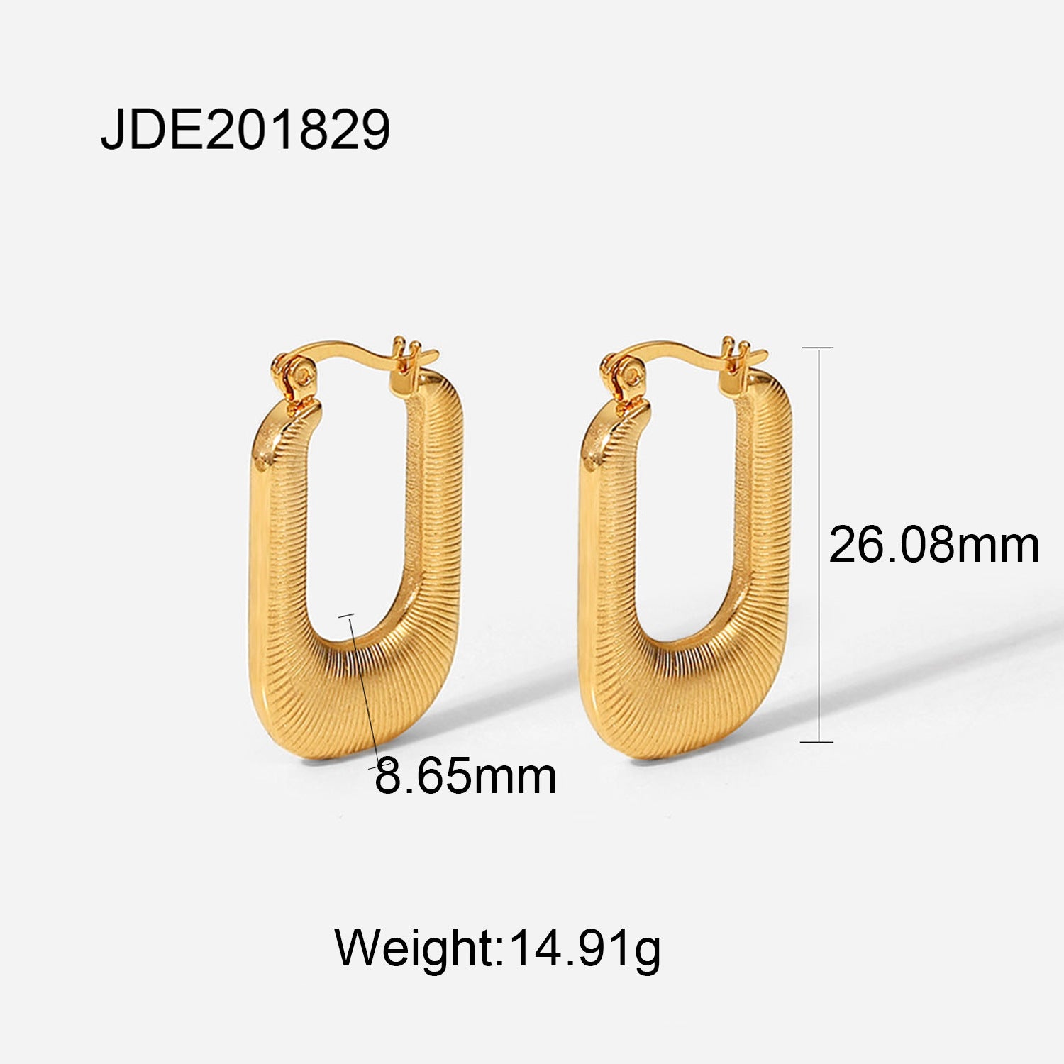 Arwa Geometric Hoop Earrings - JDE201829 [47X6Z9MG]