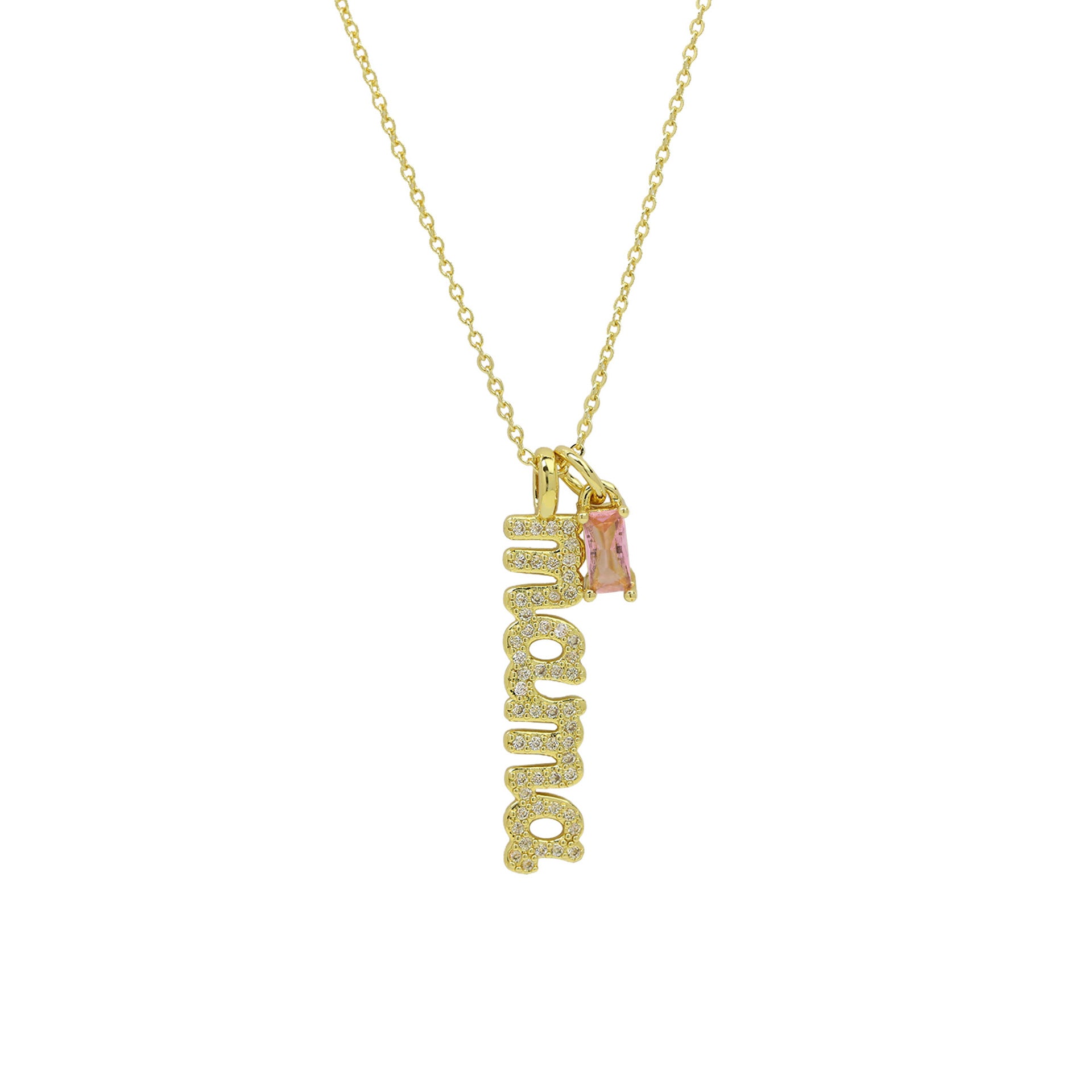 Alayjah Mama Birthstone Necklace - October Birthstone Necklace [7FE8LPDF]