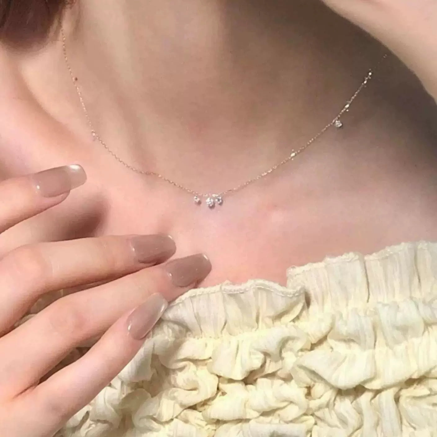 Marianna Teardrop Pendant Necklace - Teardrop Necklace Silver