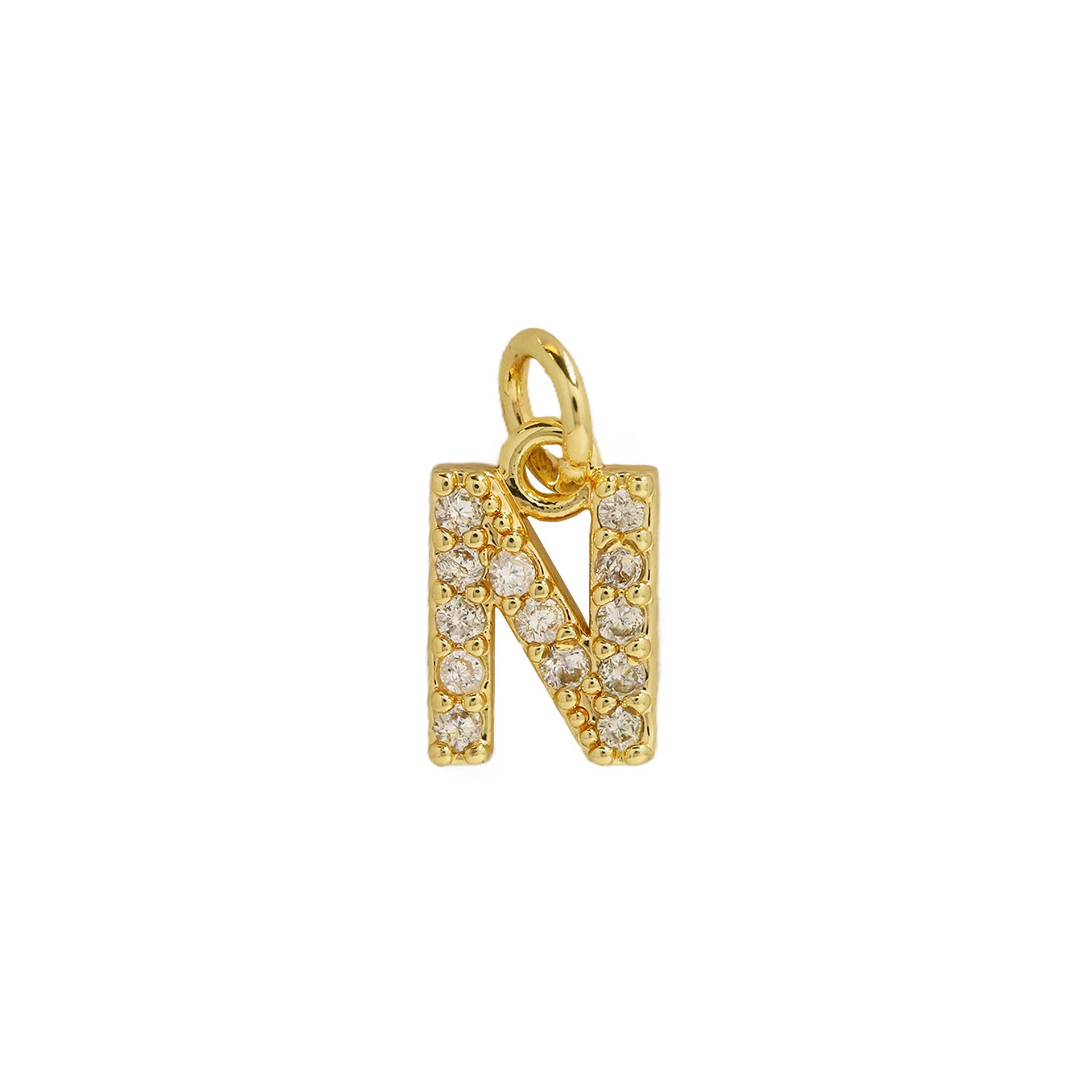 Leilah Zircon Initial Necklace - N [EFGWYSAH]