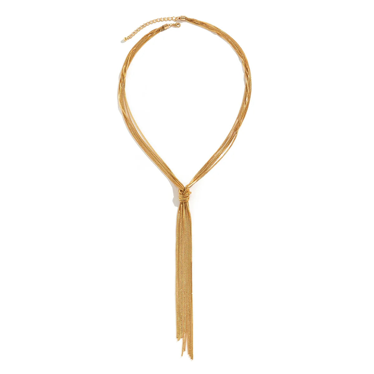 Mischa Delicate Tassel Necklace - Gold
