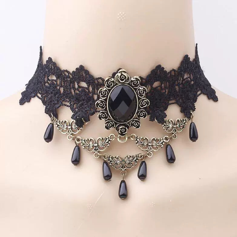 Amran Crystal Lace Choker - Style 19 [NTHARYBI]