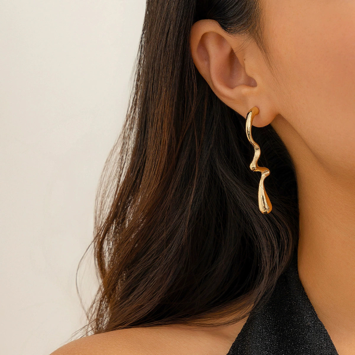 Laiklyn Molten Drop Earrings - Style 03 Gold Tone [NK7GU0TY]