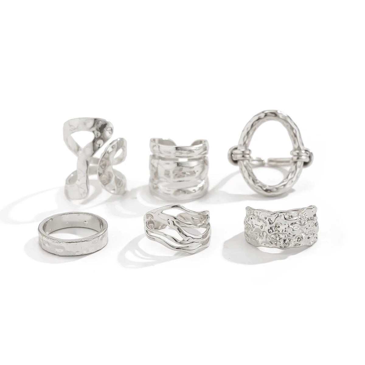 Kennedy Stackable Ring Set - Silver