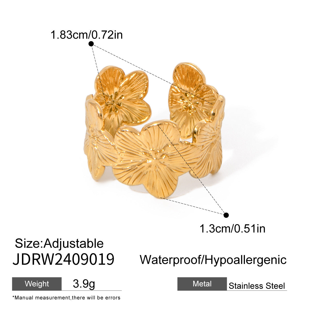 Saoirse Blossom Bracelet Ring Set - JDRW2409019 [RJRQJT2U]