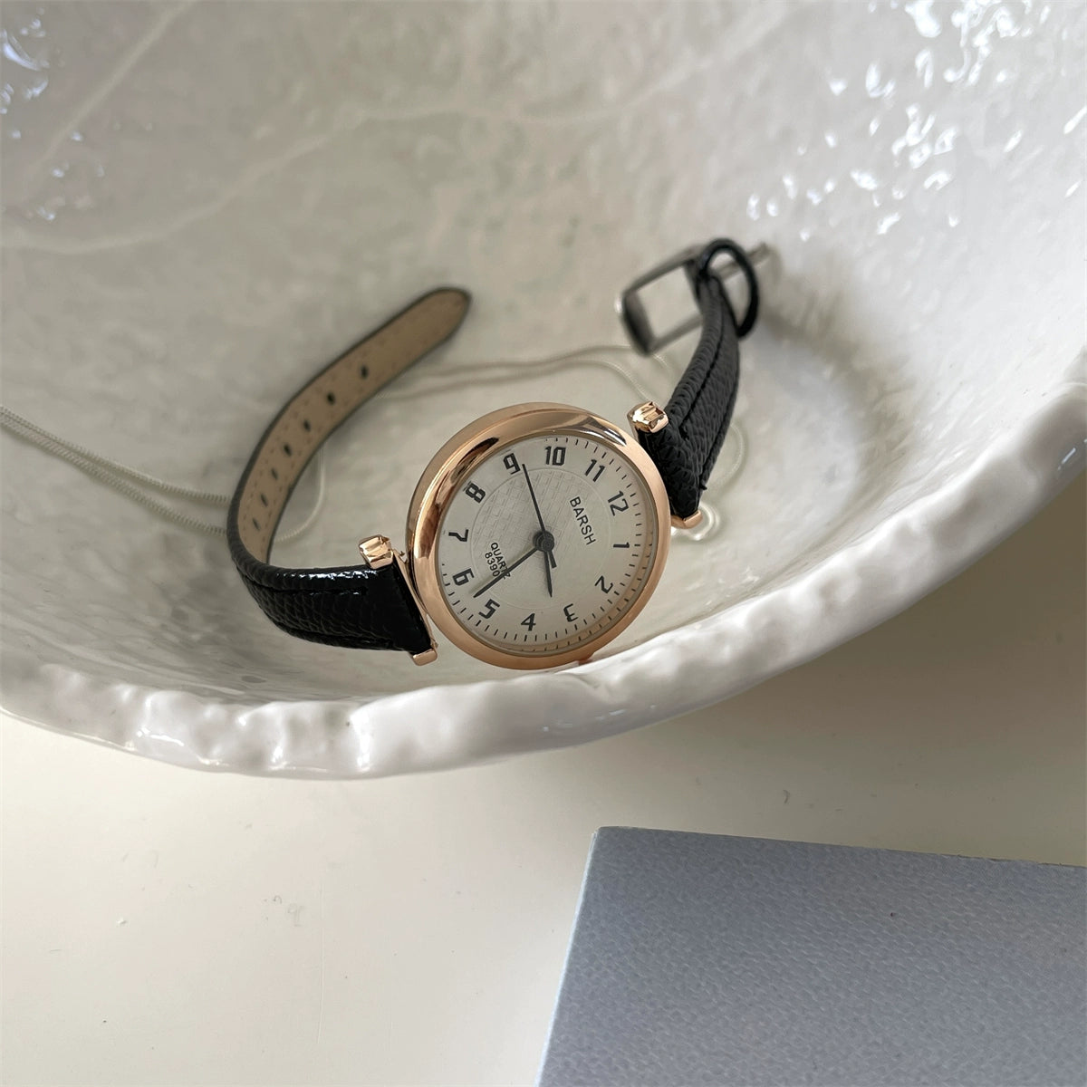 Heidy Petite Round Watch - Black Strap [09C7IVC9]