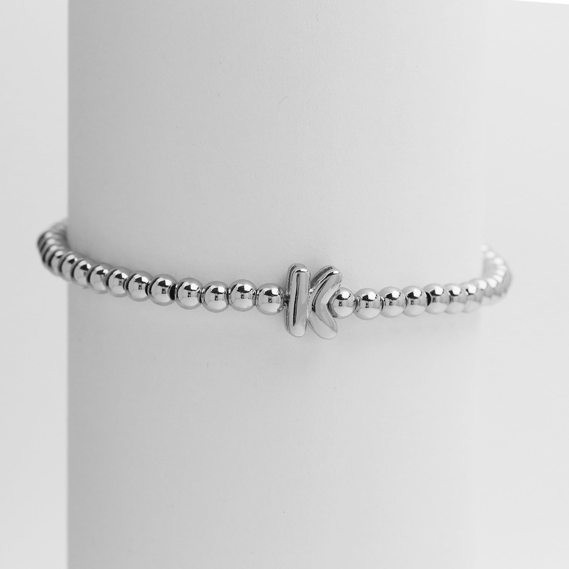 Jorie Polished Letter Bracelet - Silver K [EI4YDWJU]