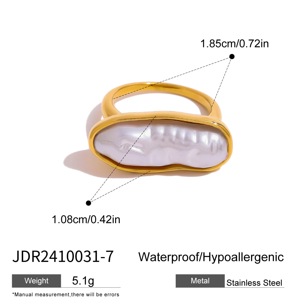 Janiah Pearl Stacking Rings - JDR2410031-7 [UES5S6NY]