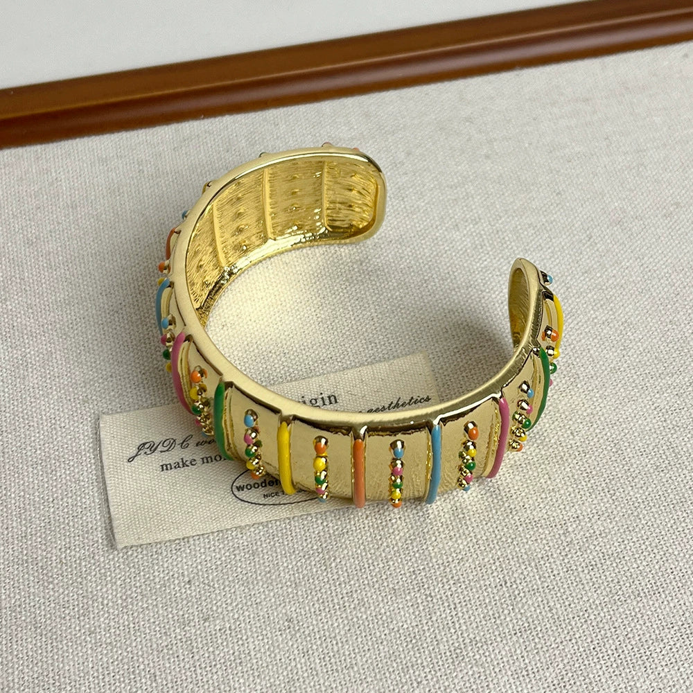 Mabry Enamel Cuff Bracelet - Multicolor [DKRKEW5H]