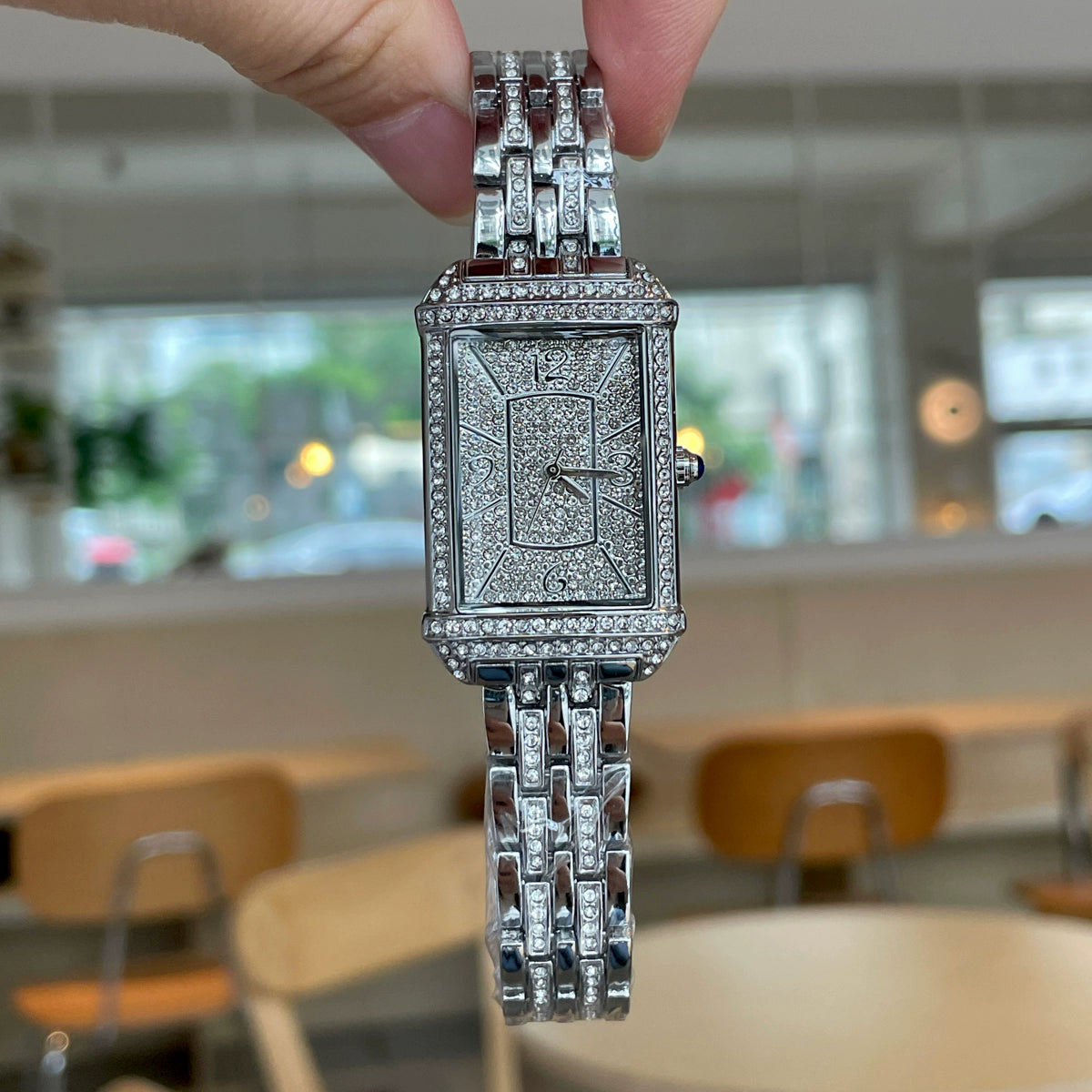 Elisabeth Diamond Steel Watch - Full Diamond [I8K60EBA]