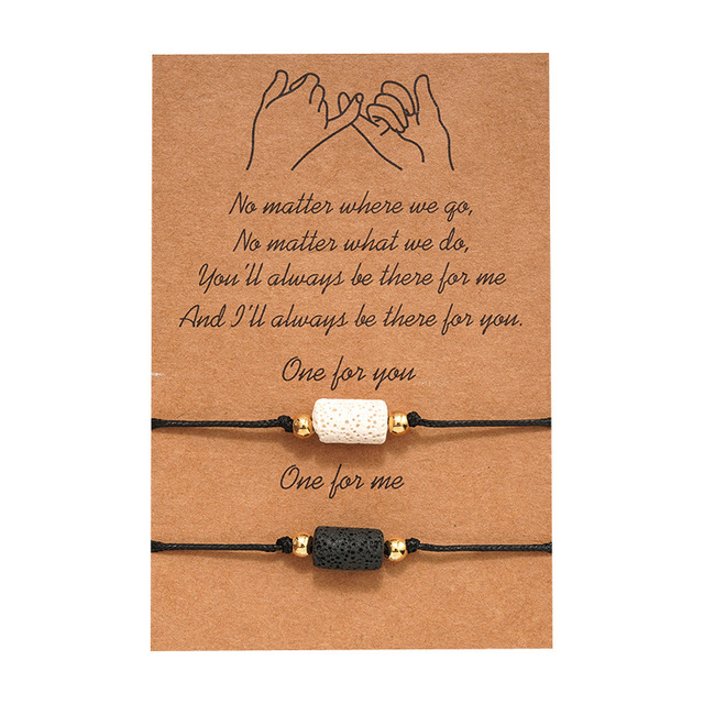 Hayzel Duo Charm Bracelets - Rectangle Stone