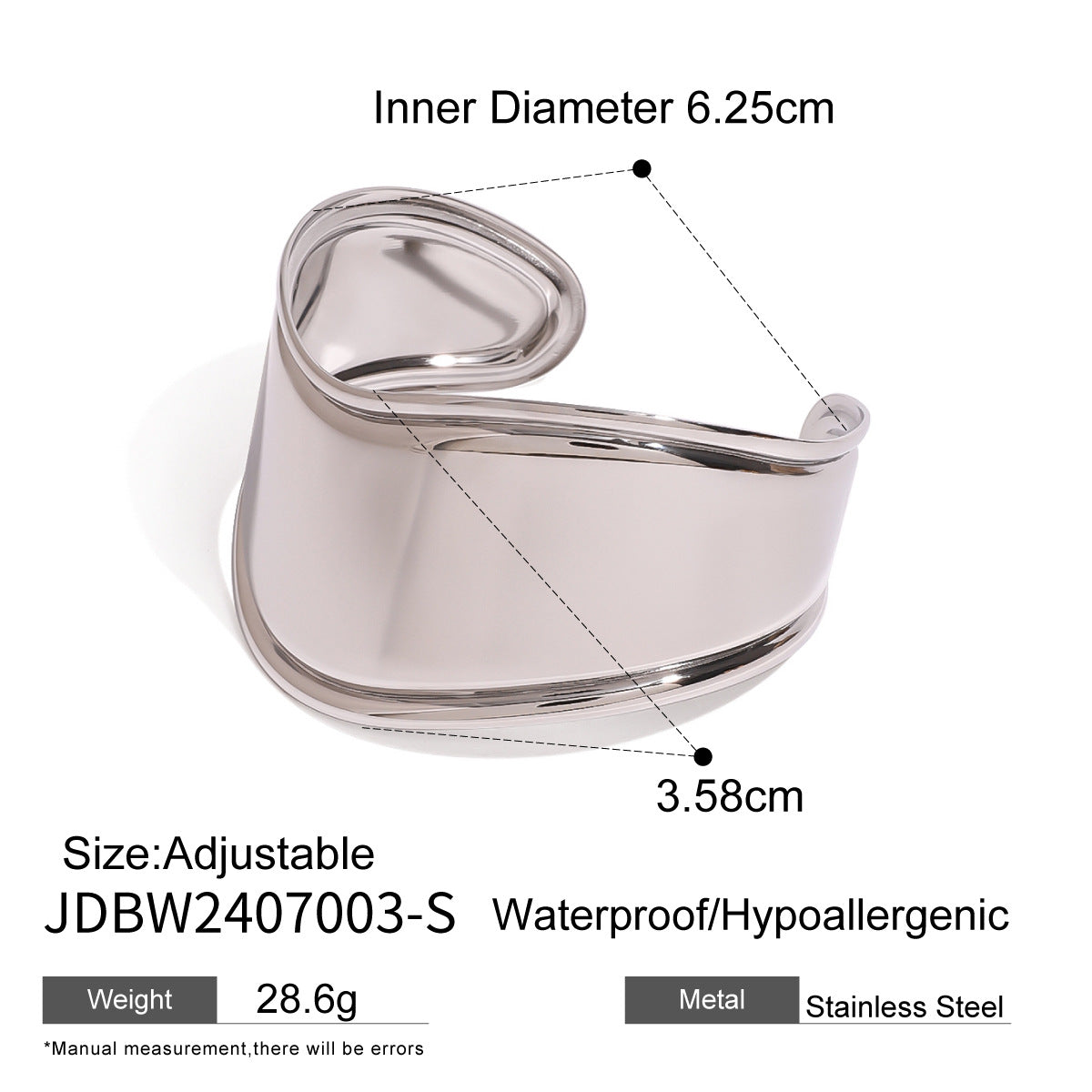 Lindley Bold Open Bracelet - JDBW2407003-S [XVYRM9F3]