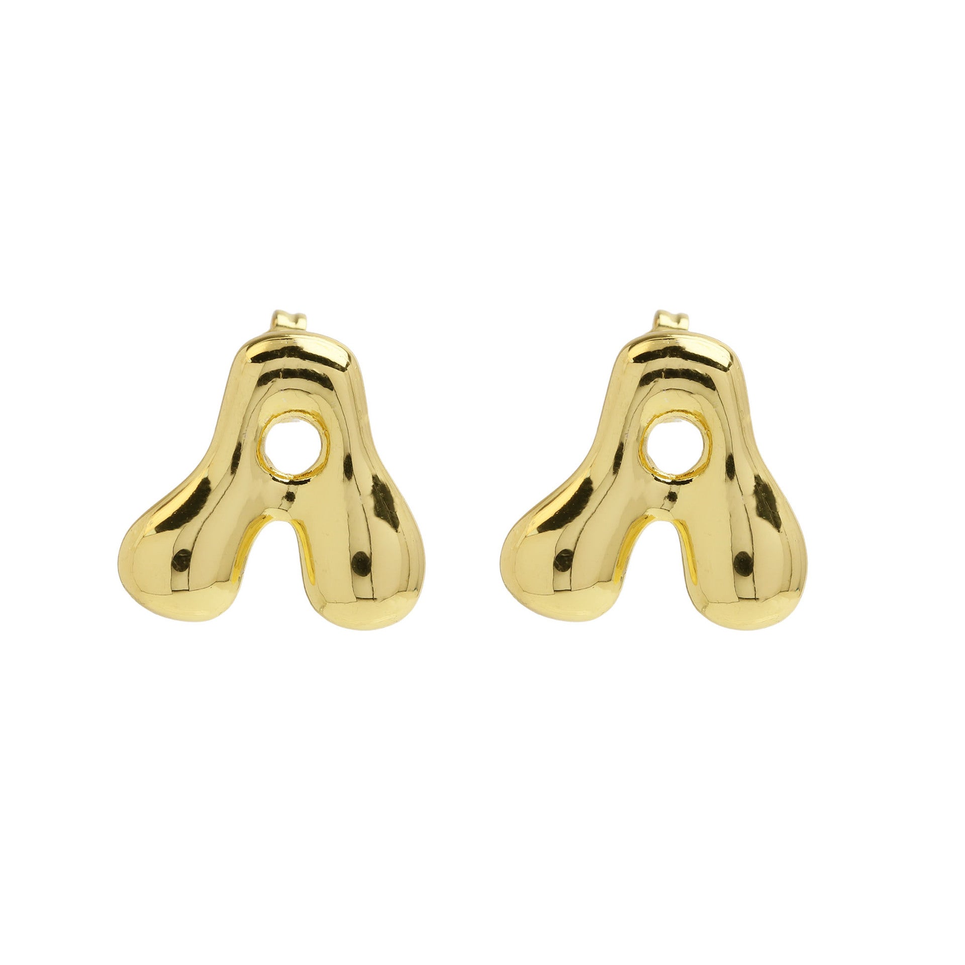 Kennedy Pave Initial Studs - A [SO35V4PF]