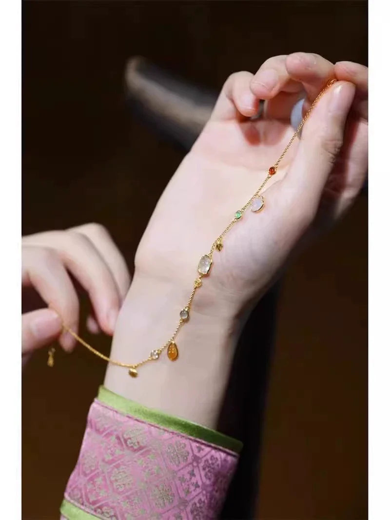Christian Whimsical Sea Charms Anklet - Conch Starfish Bracelet