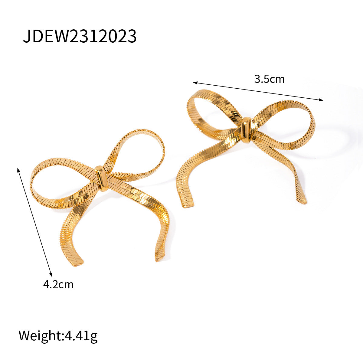 Naisha Dainty Bowknot Hoops - JDEW2312023 [KO3KNO55]