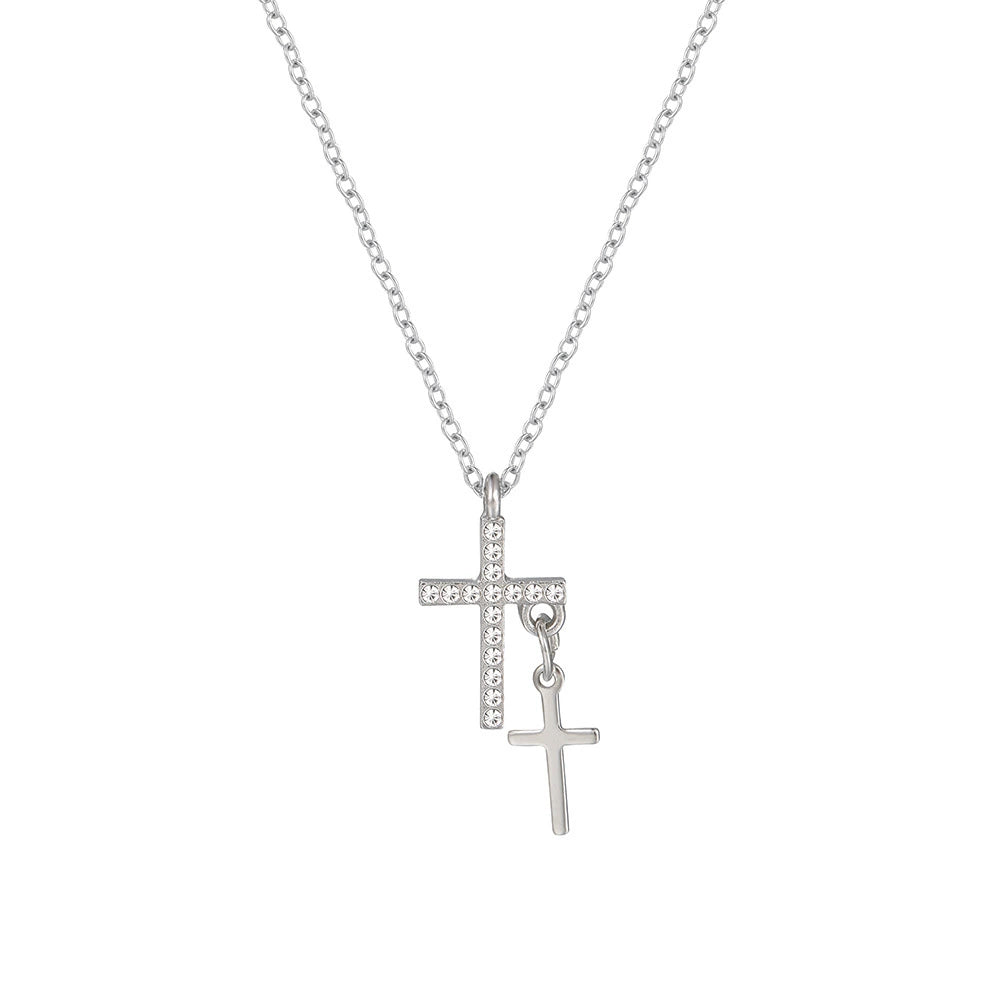 Zarina Chunky Cross Necklace - Style 2 [E15Z2TDT]