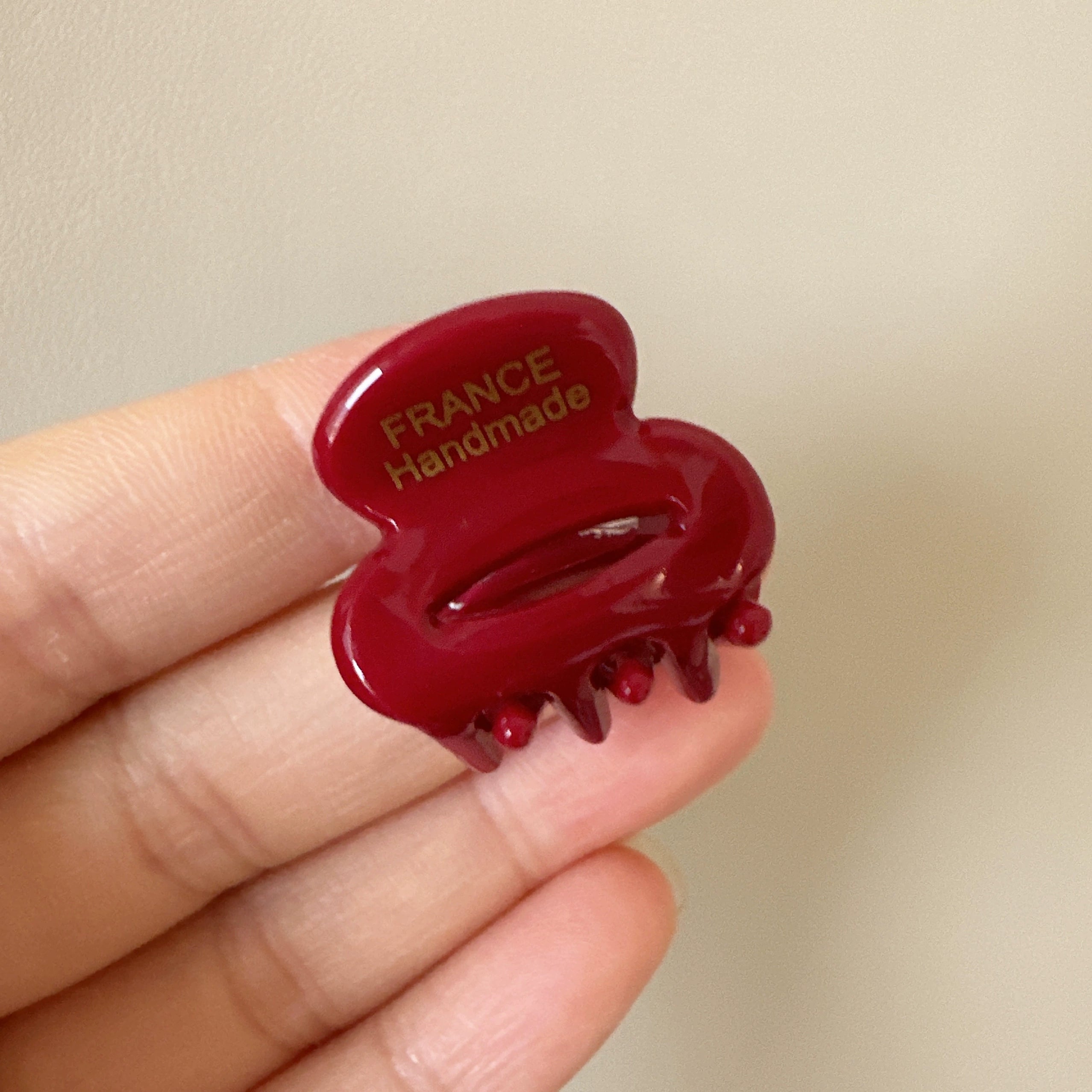 Keisy Pearl Mini Clip - Wine Red [3APMC4AY]