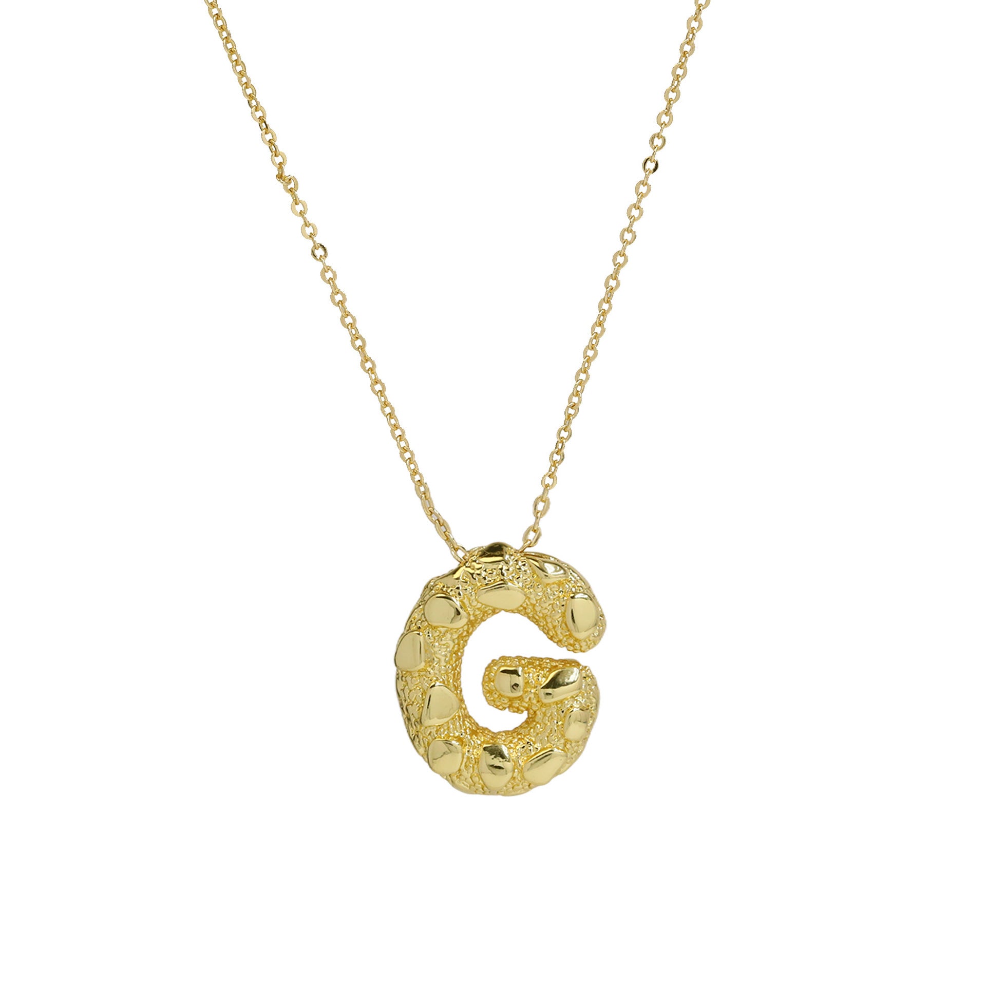 Akari Bubble Letter Necklace - G [9YPLOMFL]