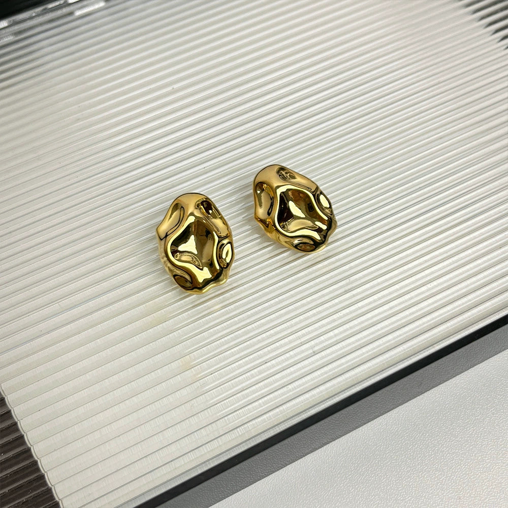 Killian Sculpted Drop Earrings - Gold Earrings [GYDJ4G7L]