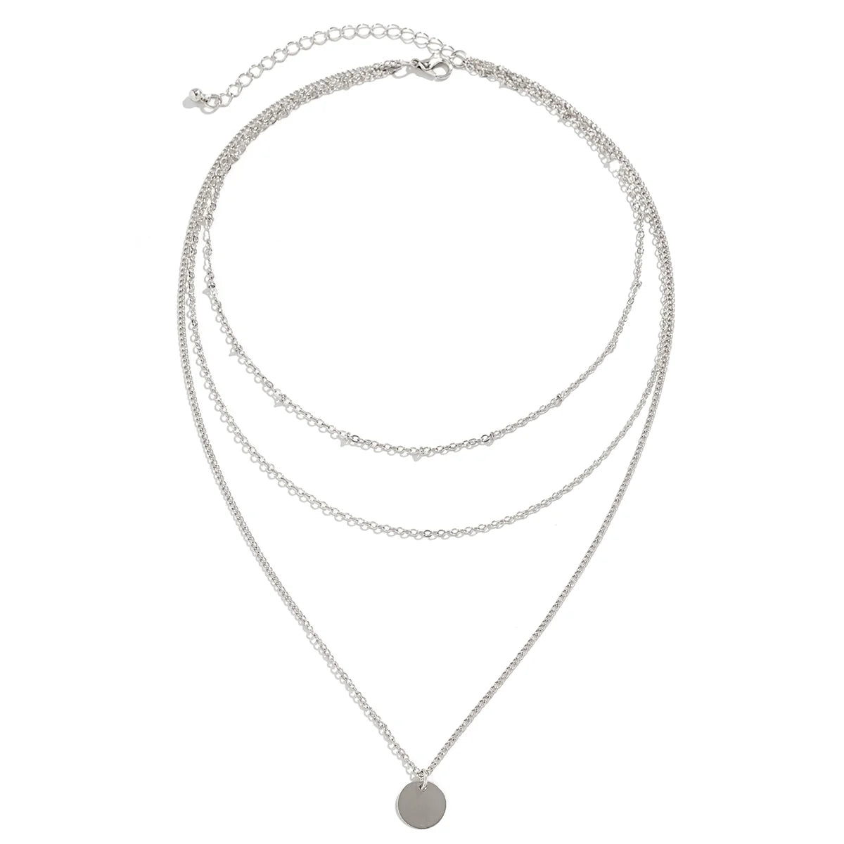 Journei Delicate Layered Necklace - Silver