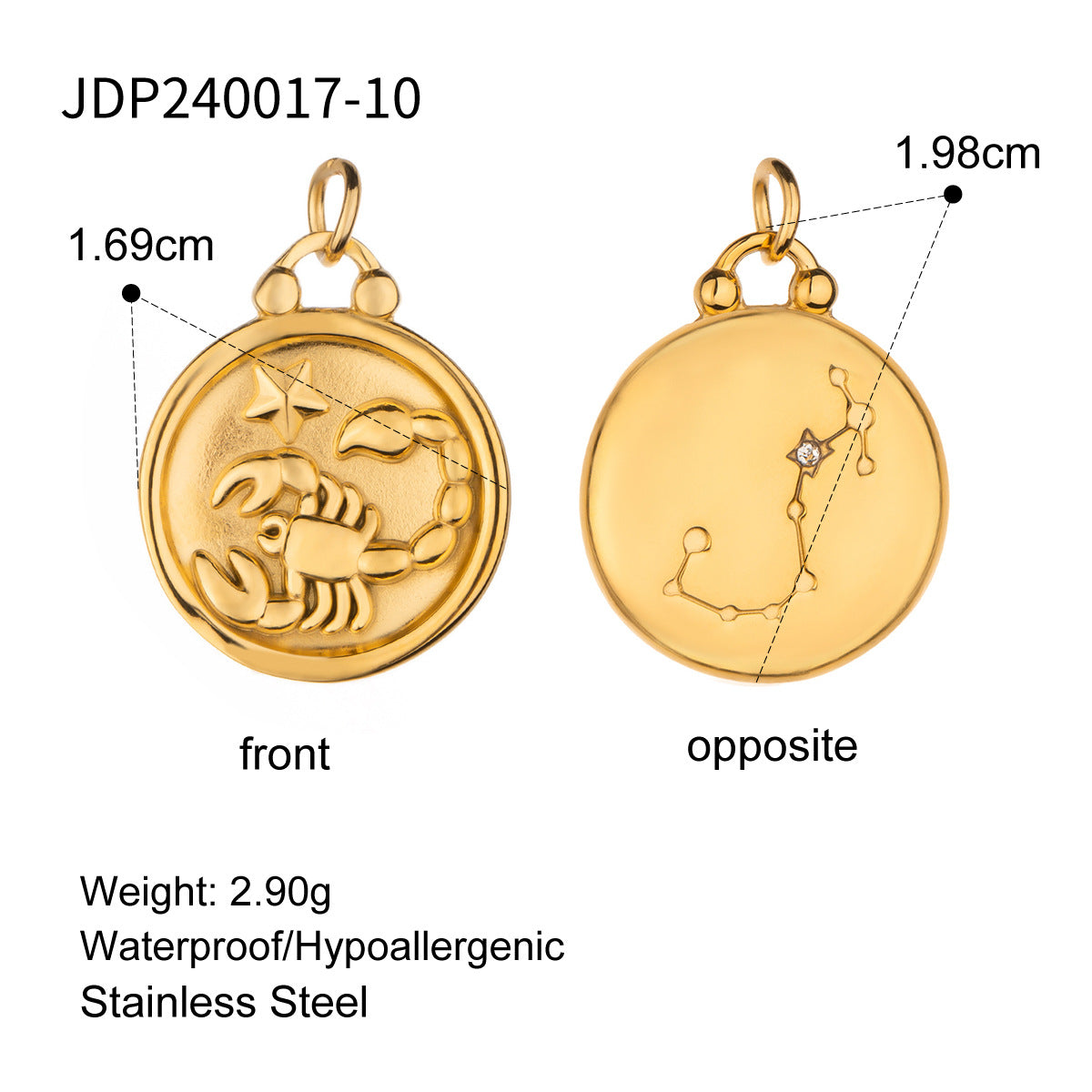Harmonee Zodiac Constellation Necklace - JDP240017-10 [E94NLLMF]