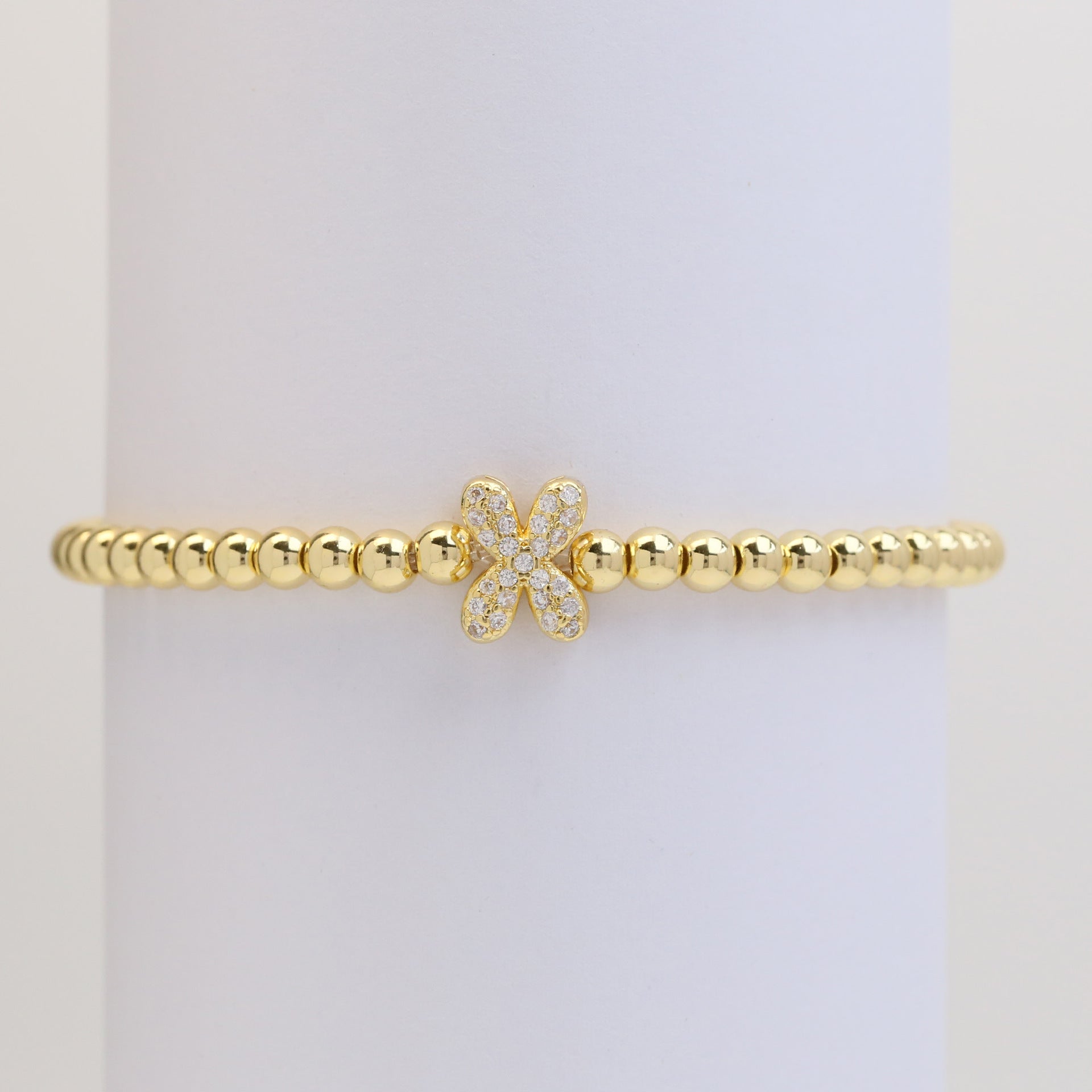 Aloni Bubble Letter Bracelet - Gold X [CCJEI3YV]