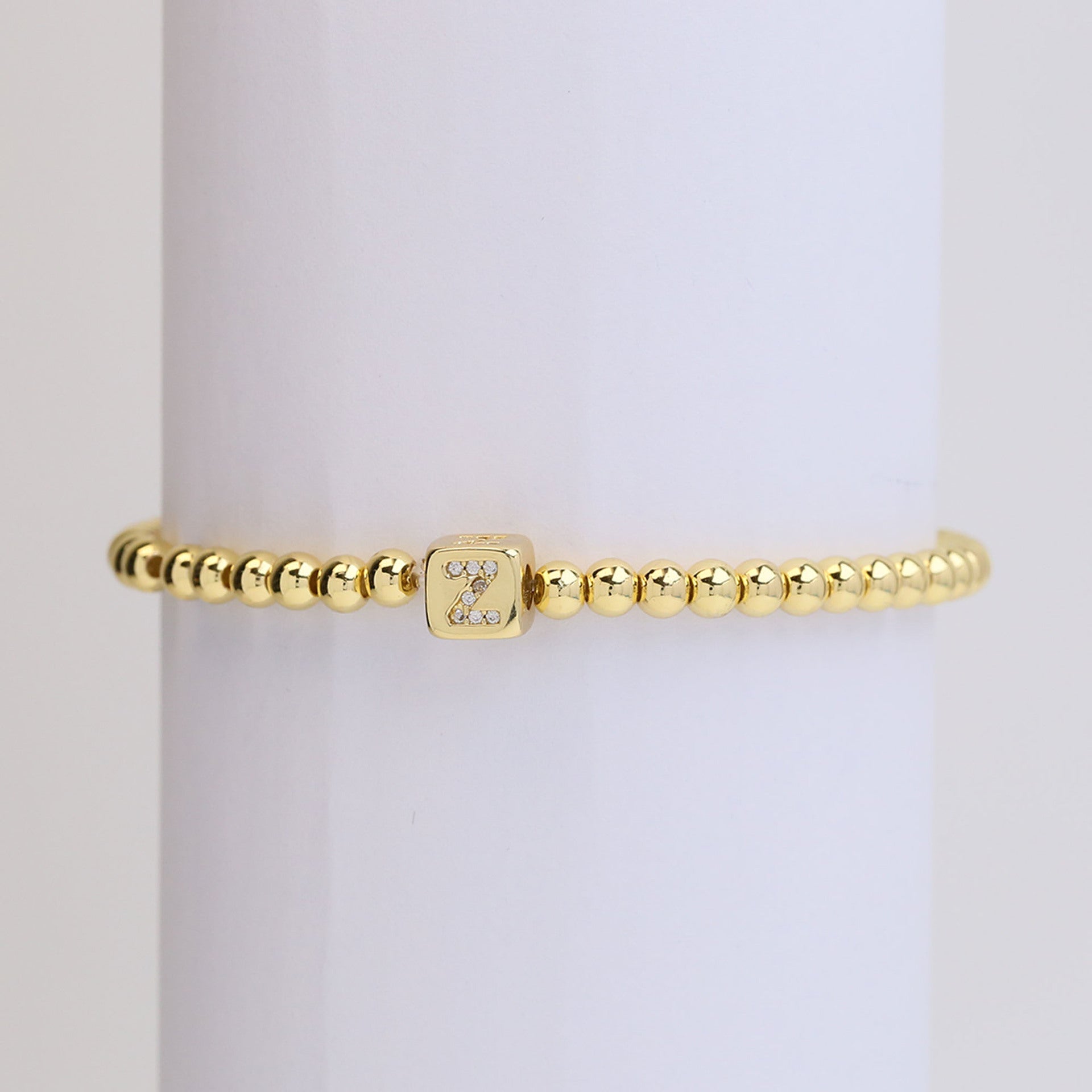 Layana Initial Cube Bracelet - Z [DMVOH3XU]