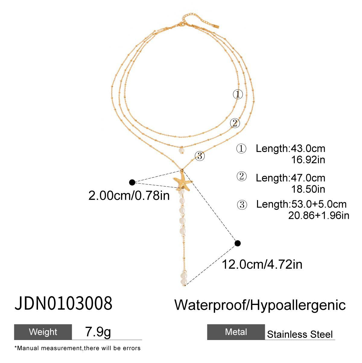 Mishka Pearl Starfish Necklace - JDN0103008 [1KXI5YLZ]