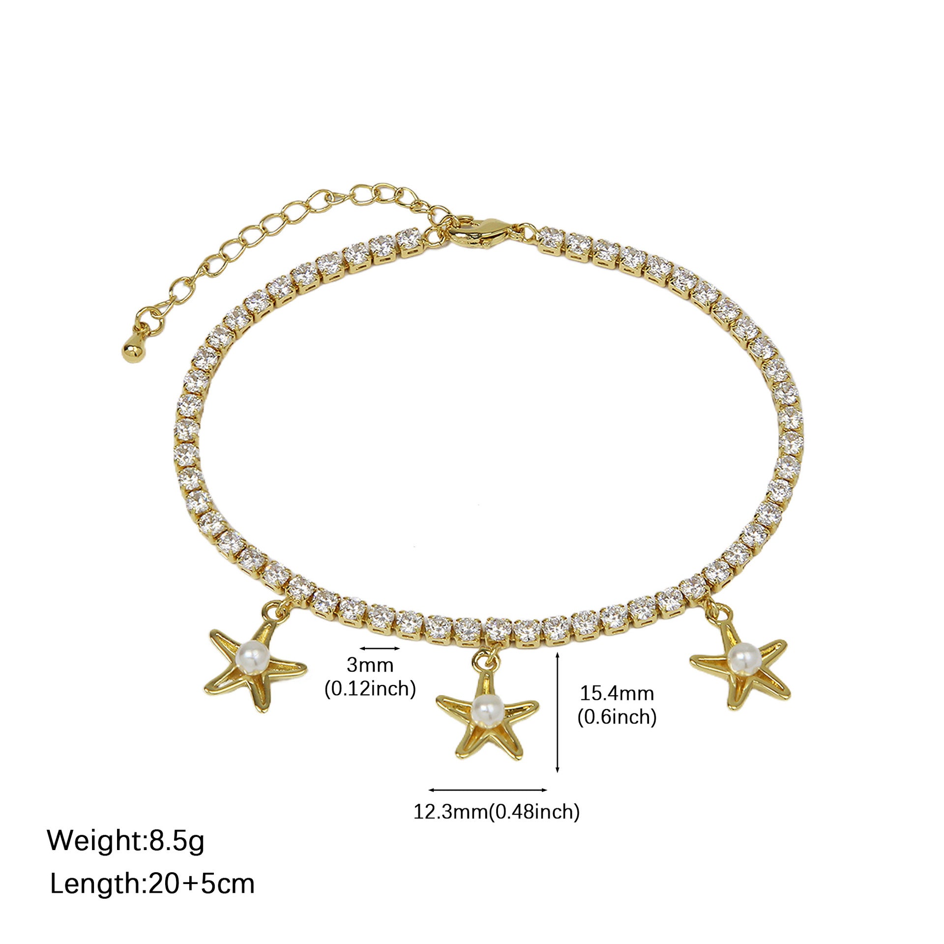 Delani Beach Charm Anklets - Style 02 [SEQTMFLP]