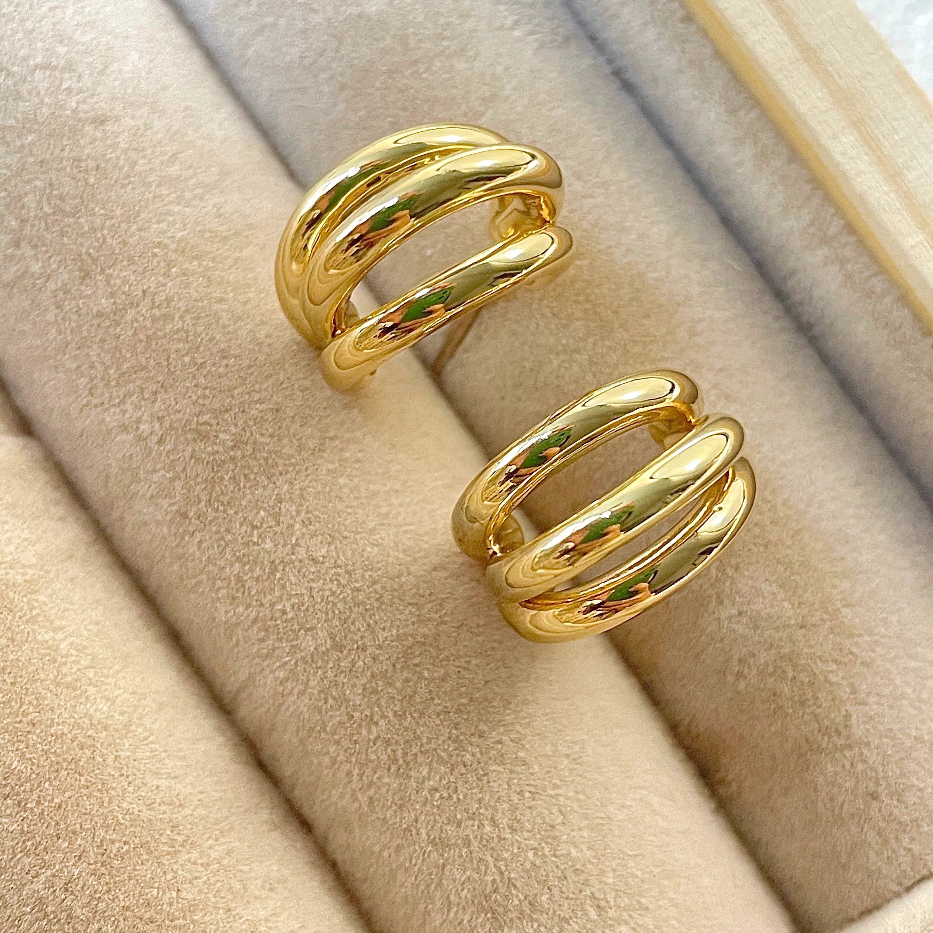 Brienne Geometric Circle Studs - Original Circle Studs