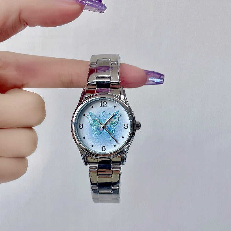 Ameerah Diamond Bracelet Watch - Colorful Butterfly [M58C1Z1W]