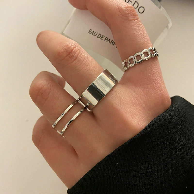 Maryanne Retro Stackable Ring Set - Style 4 [M6TQ25QO]