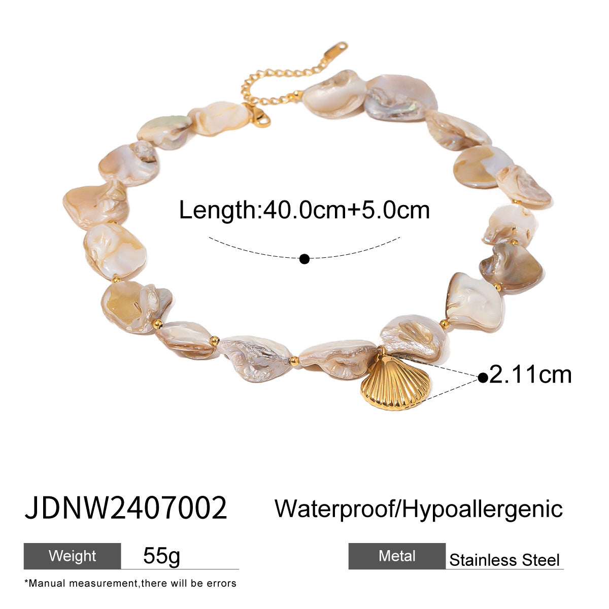 Ayan Ocean Shell Necklace - Ocean Shell Necklace [OEY8Q1DI]
