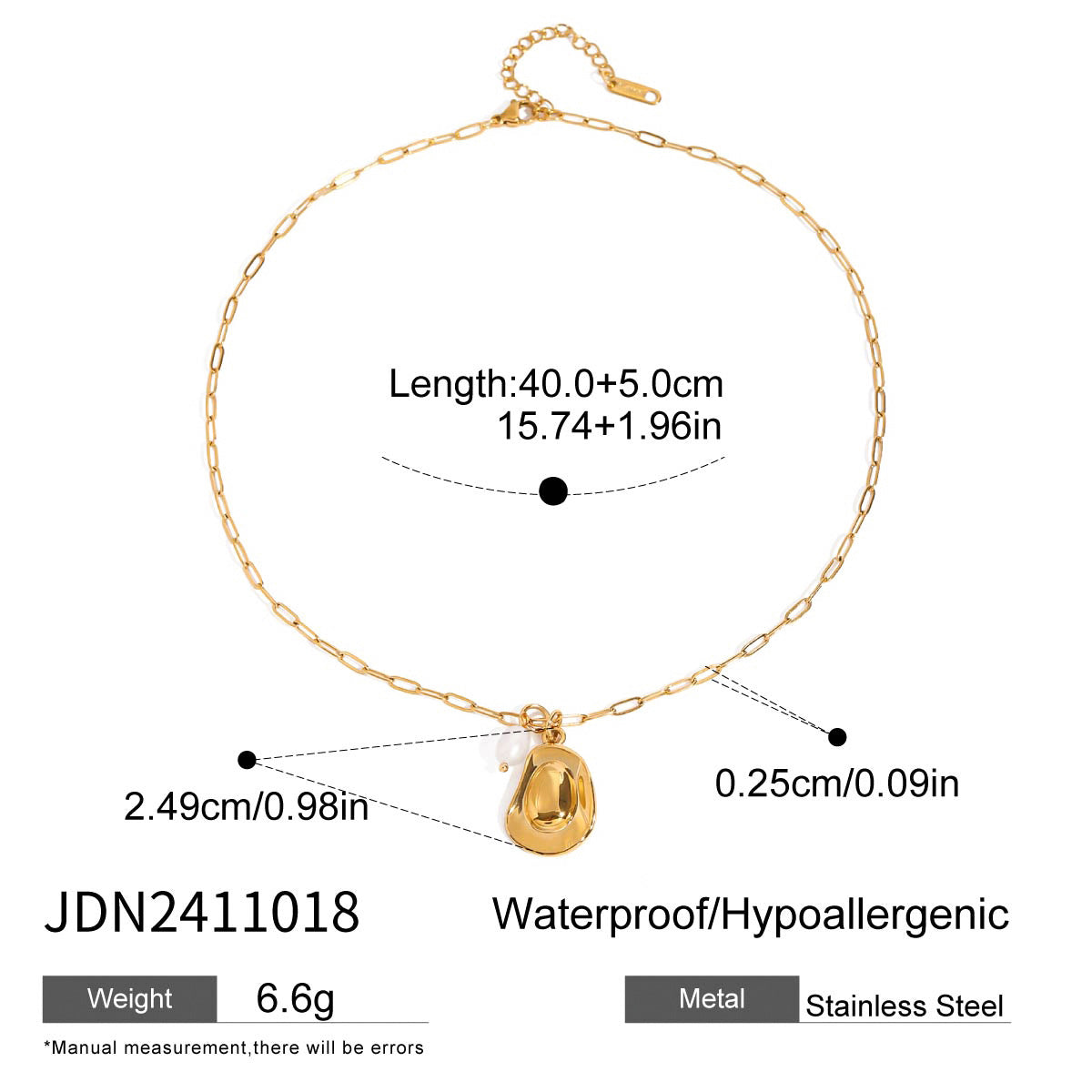 Clair Pearl Cross Necklace - Silver [GLXC3T4D]
