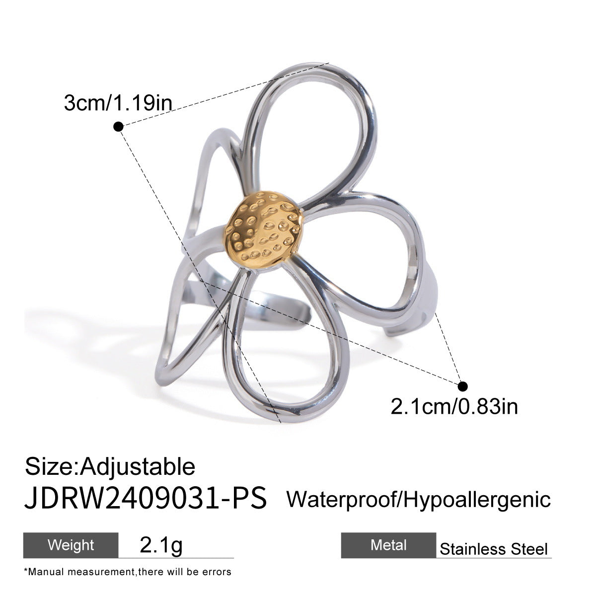 Rylin Pearl Floral Jewelry Set - JDRW2409031-PS [IO4BRYYF]