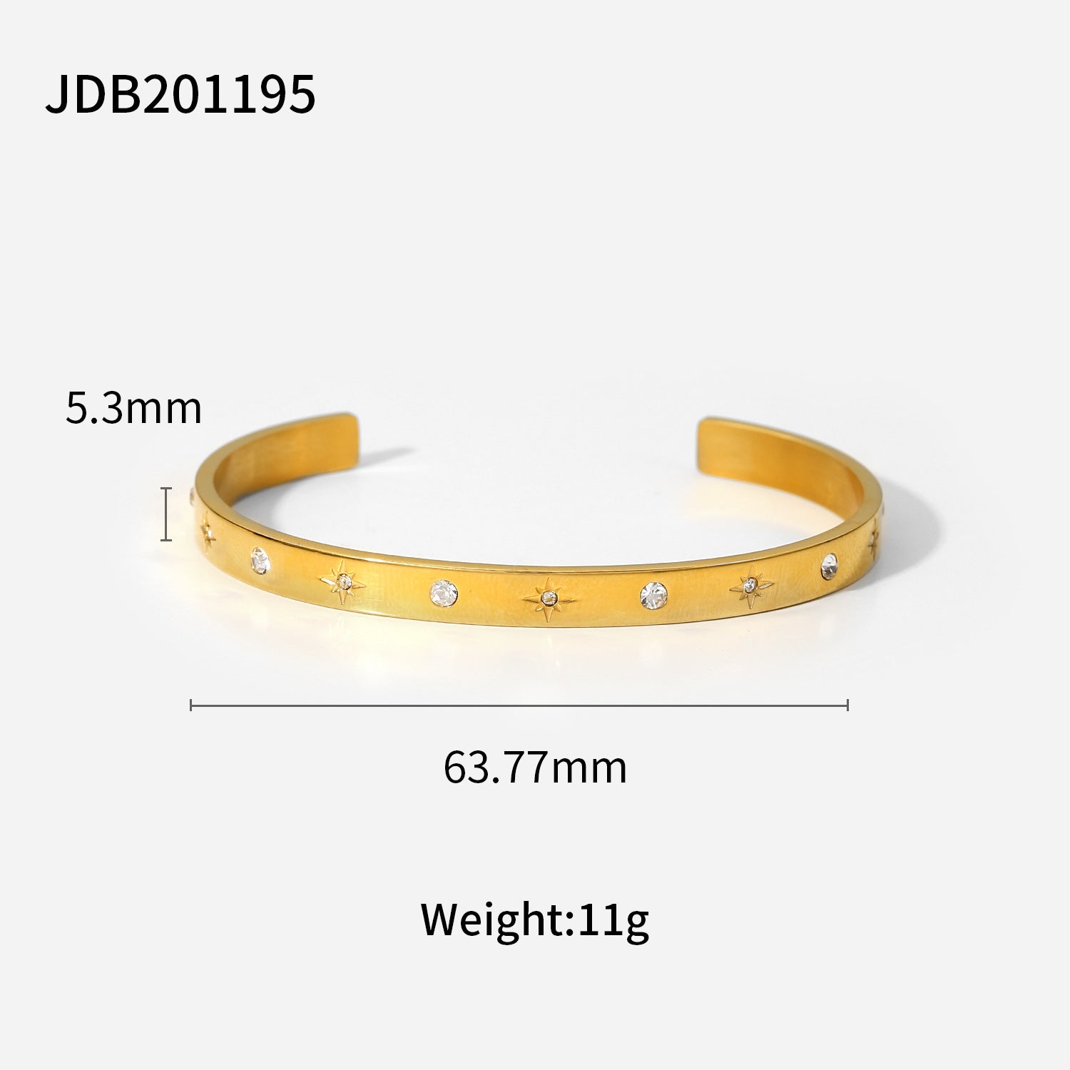 Flora Stackable Zircon Bracelet - JDB201195 [FMU4OM4D]
