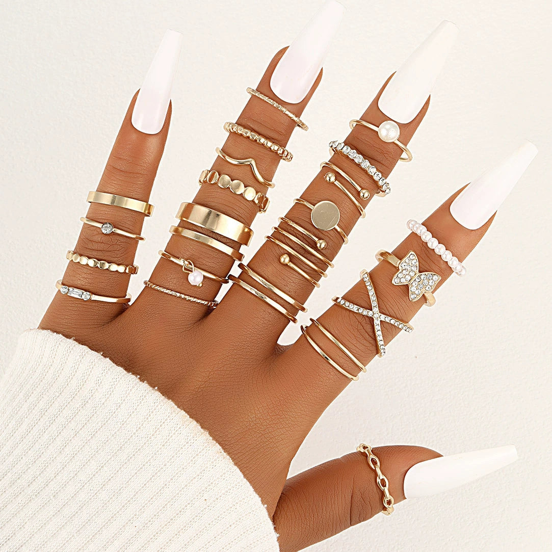 Kassidy Butterfly Ring Set - Style 27 [8EUNL9NK]