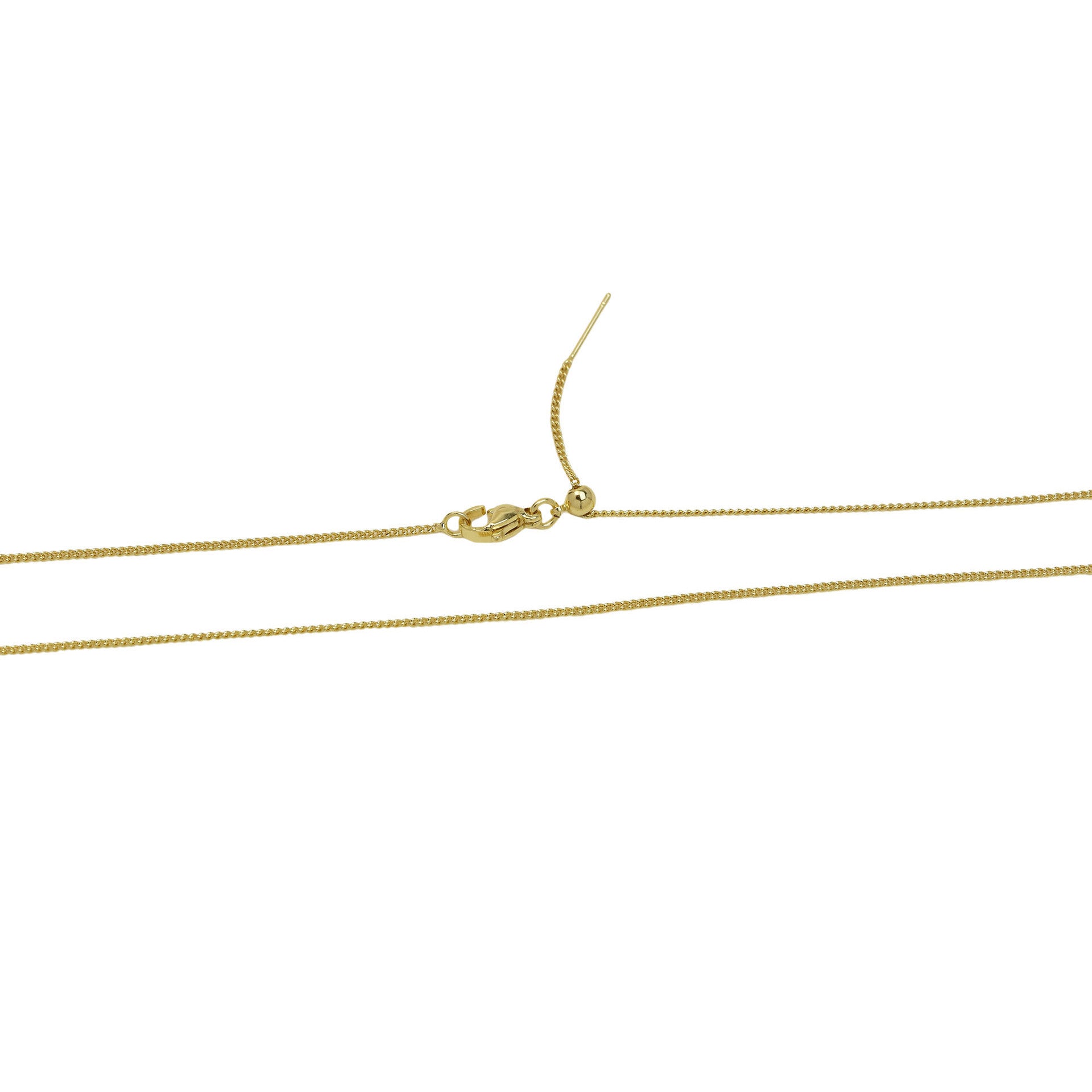 Briar Heart Initial Necklace - Golden Universal Side Chain [SV828XQX]