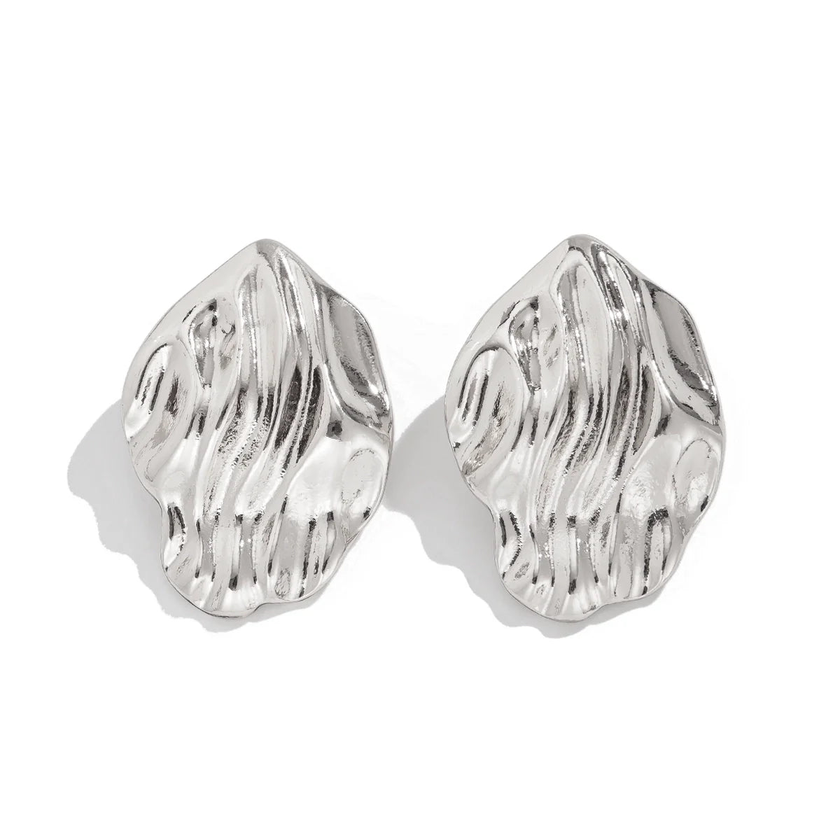 Mattilyn Molten Wave Studs - Silver