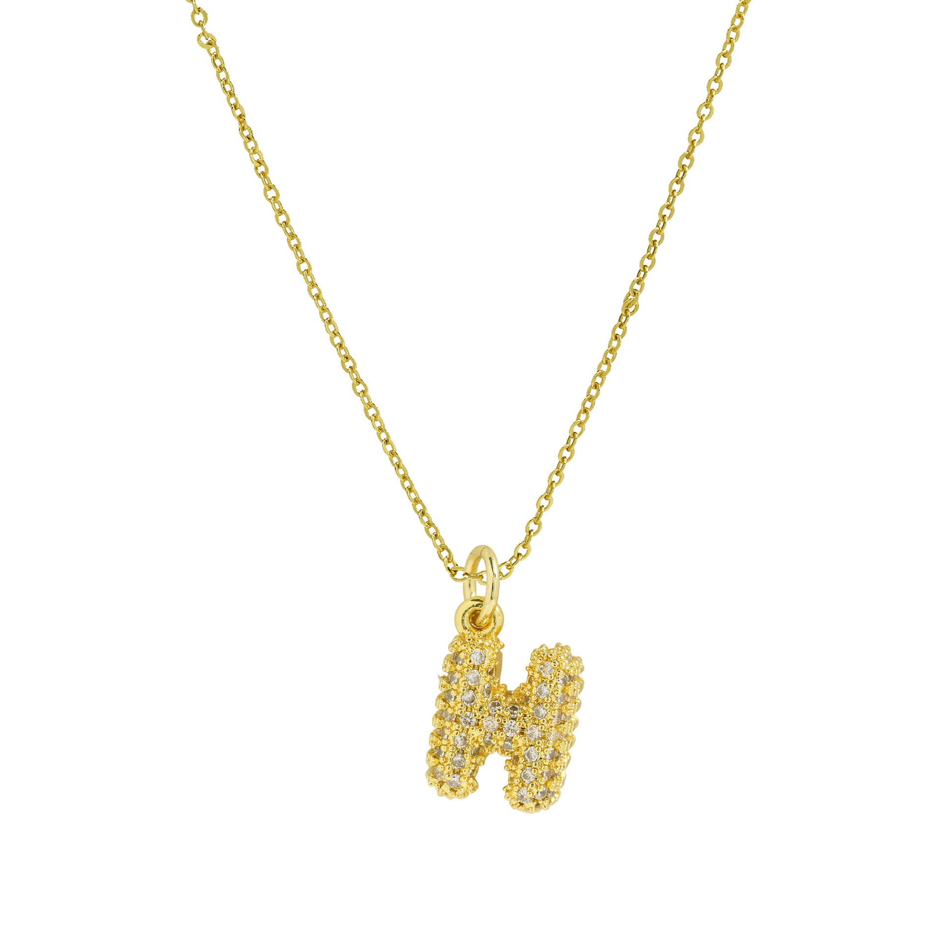 Dyana Balloon Letter Necklace - Letter H [P3AHNOHO]